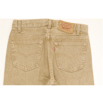 Levi's 501 Made in USA Men Beige Straight Regular Jeans W32 L28