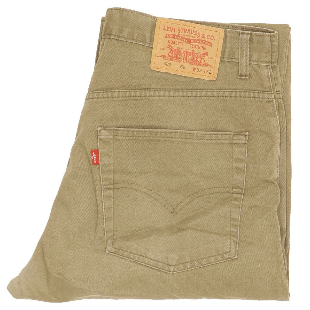 Levi's 582 Men Green Straight Regular Jeans W32 L31