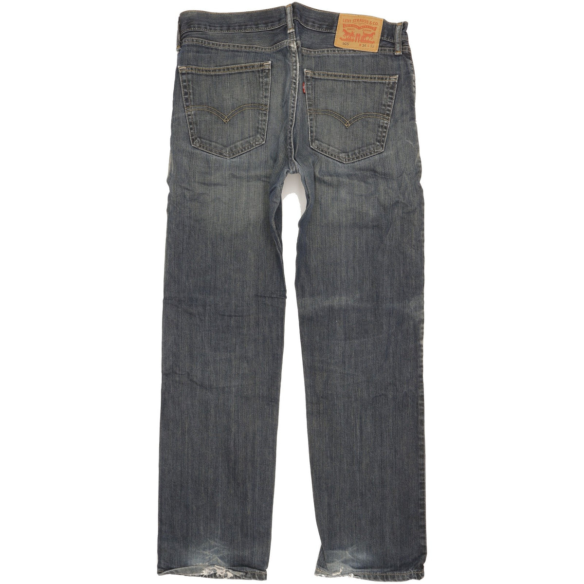 Levi's 505 Men Blue Straight Regular Jeans W34 L32