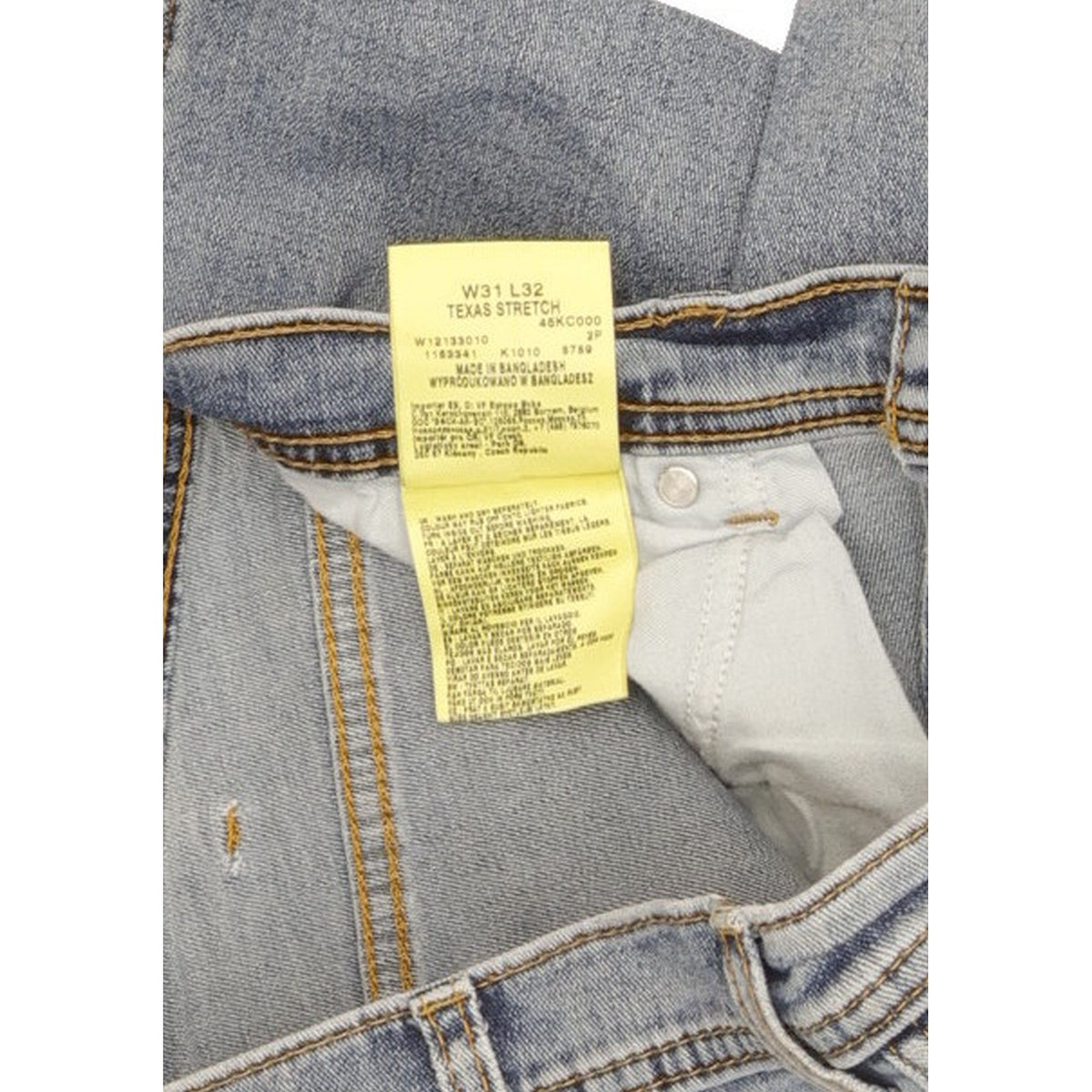 Wrangler Texas Men Blue Straight Regular Stretch Jeans W30 L31
