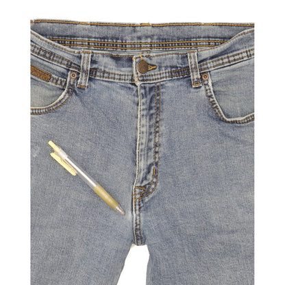 Wrangler Texas Men Blue Straight Regular Stretch Jeans W30 L31