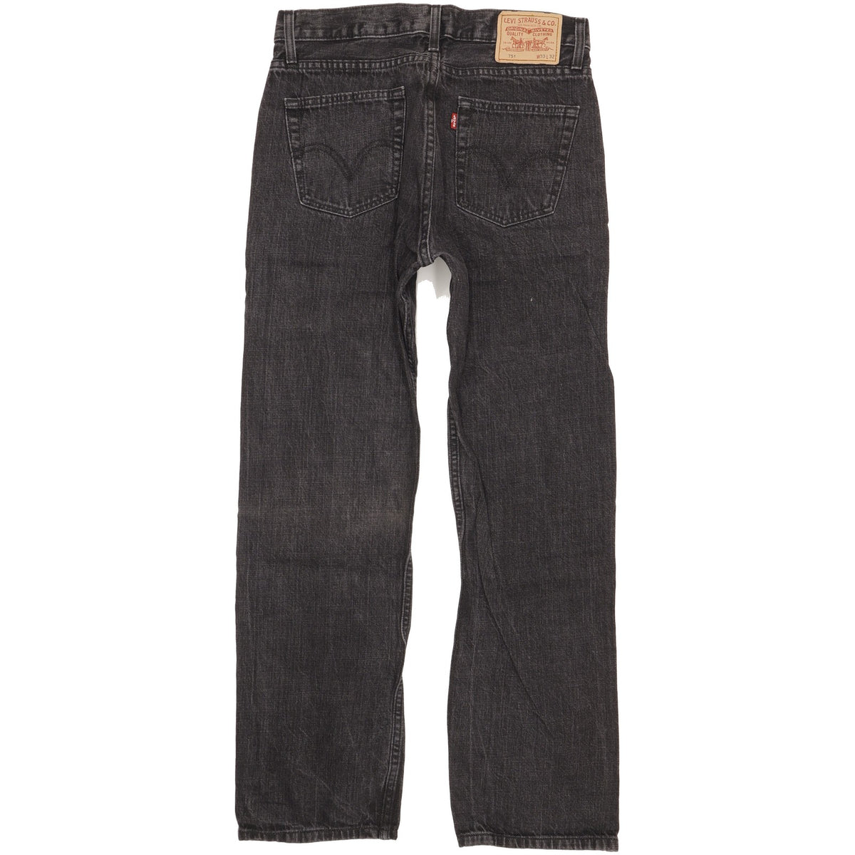 Levi's 751 Men Black Straight Regular Jeans W33 L31