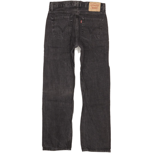 Levi's 751 Men Black Straight Regular Jeans W33 L31