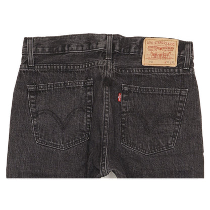 Levi's 751 Men Black Straight Regular Jeans W33 L31