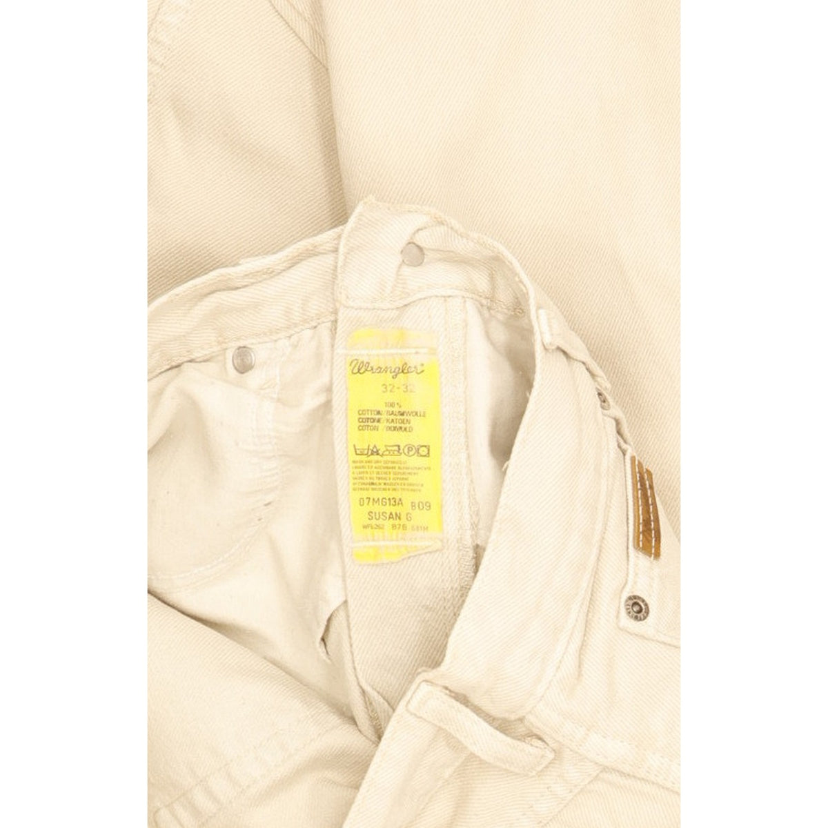 Wrangler Susan Beige Tapered Relaxed Jeans High Waisted W30 L31