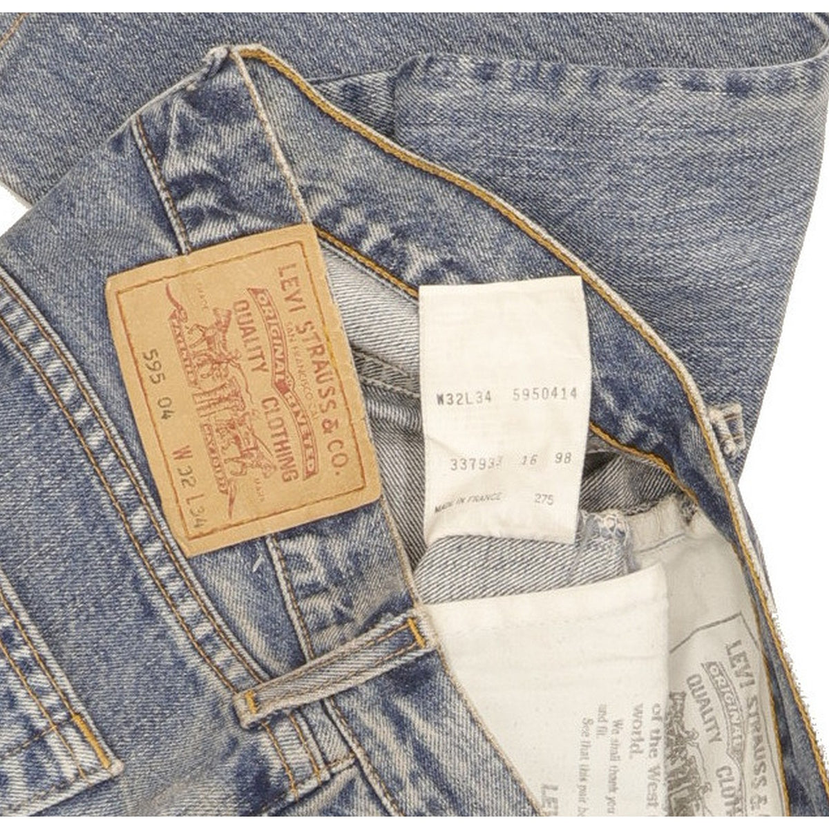 Levi's 595 Men Blue Straight Regular Jeans W31 L31