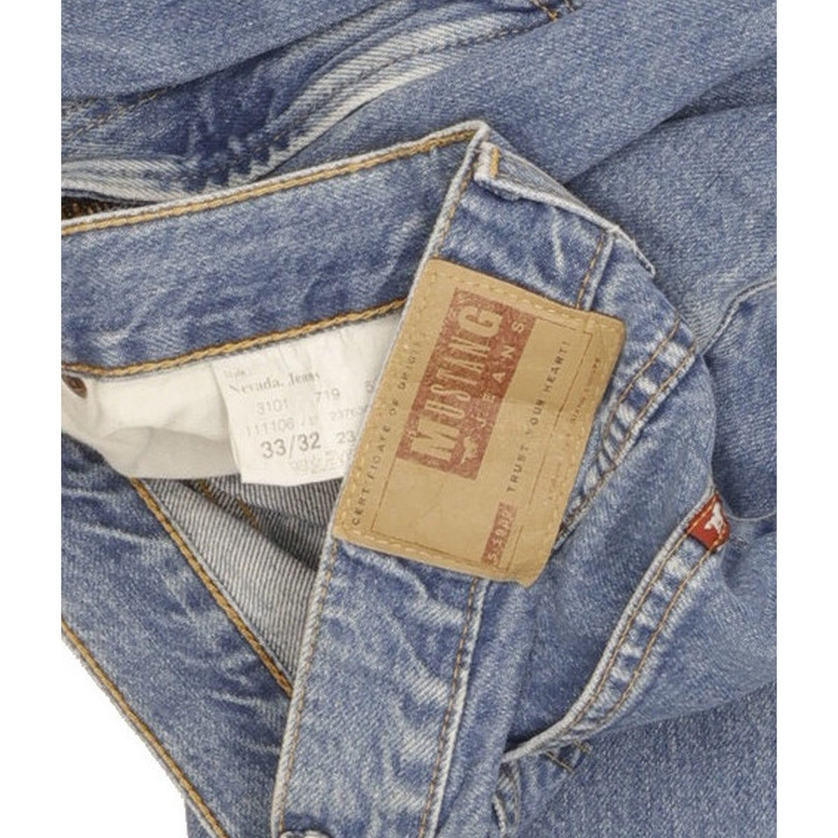Mustang Nevada Men Blue Straight Regular Jeans W32 L31