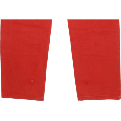 Lee Kansas Men Red Straight Regular Jeans W31 L34
