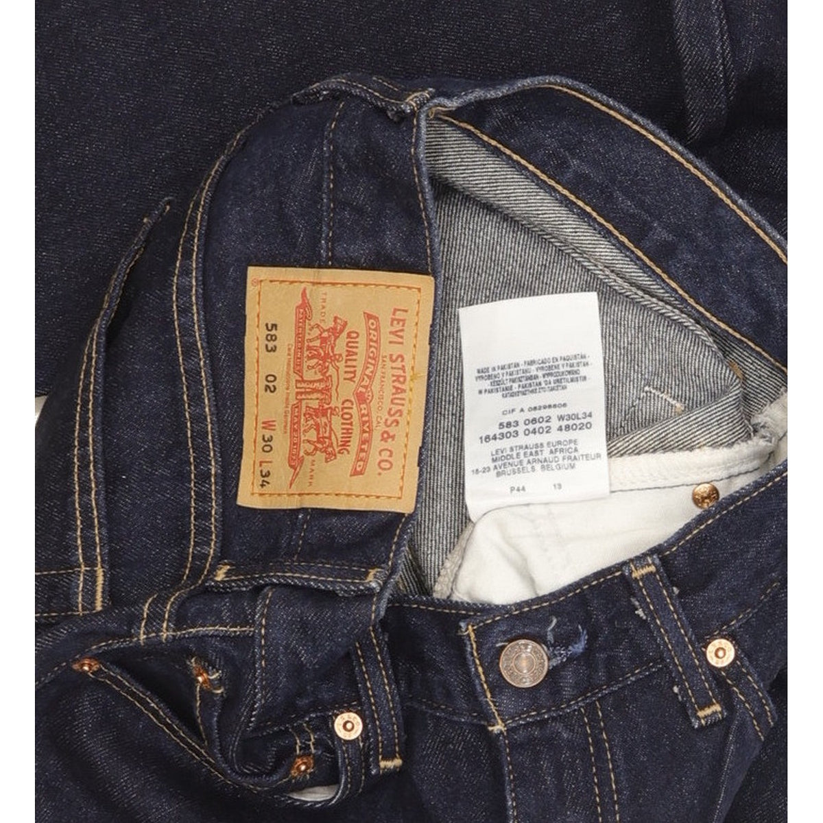 Levi's 583 Men Blue Straight Regular Jeans W30 L33