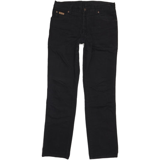 Wrangler Texas Men Black Straight Regular Jeans W34 L34