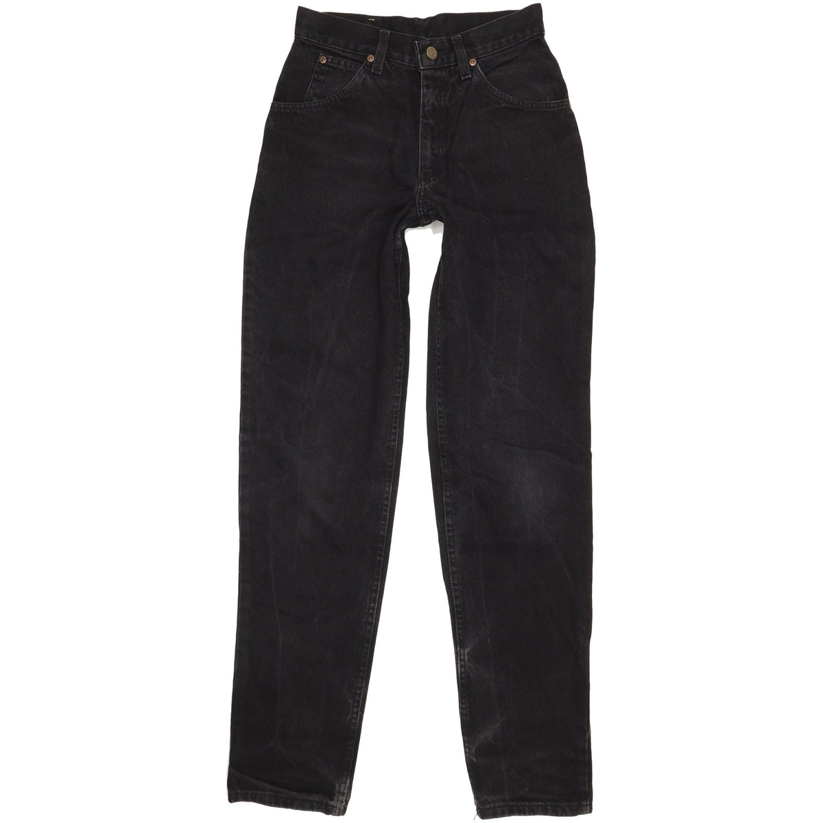 Lee St Louis Women Black Tapered Relaxed Jeans W27 L33