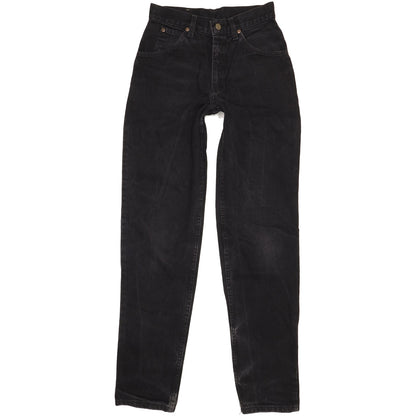 Lee St Louis Women Black Tapered Relaxed Jeans W27 L33