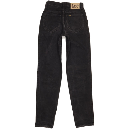 Lee St Louis Women Black Tapered Relaxed Jeans W27 L33
