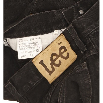 Lee St Louis Women Black Tapered Relaxed Jeans W27 L33