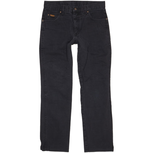 Wrangler Texas Men Black Straight Regular Jeans W33 L31