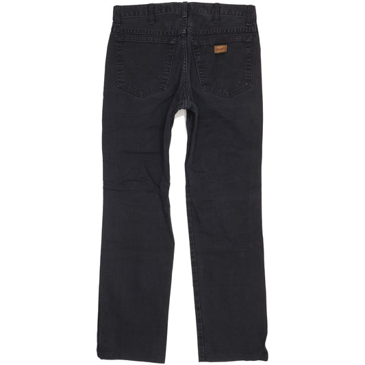 Wrangler Texas Men Black Straight Regular Jeans W33 L31