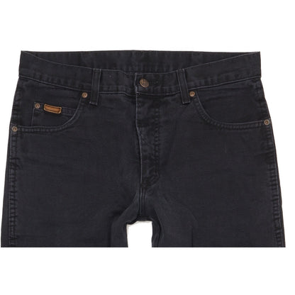 Wrangler Texas Men Black Straight Regular Jeans W33 L31