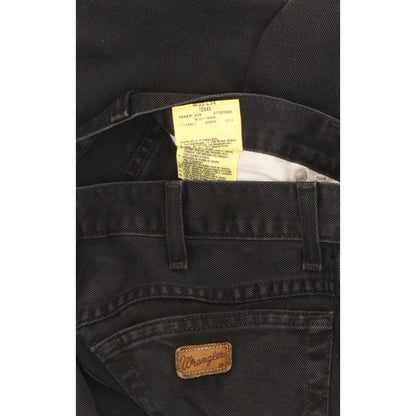 Wrangler Texas Men Black Straight Regular Jeans W33 L31