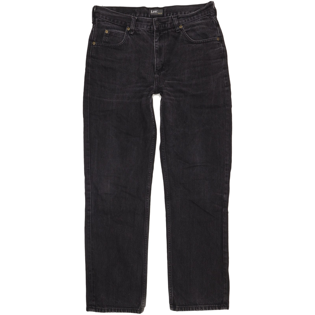 Lee Chicago Men Black Straight Regular Jeans W33 L31