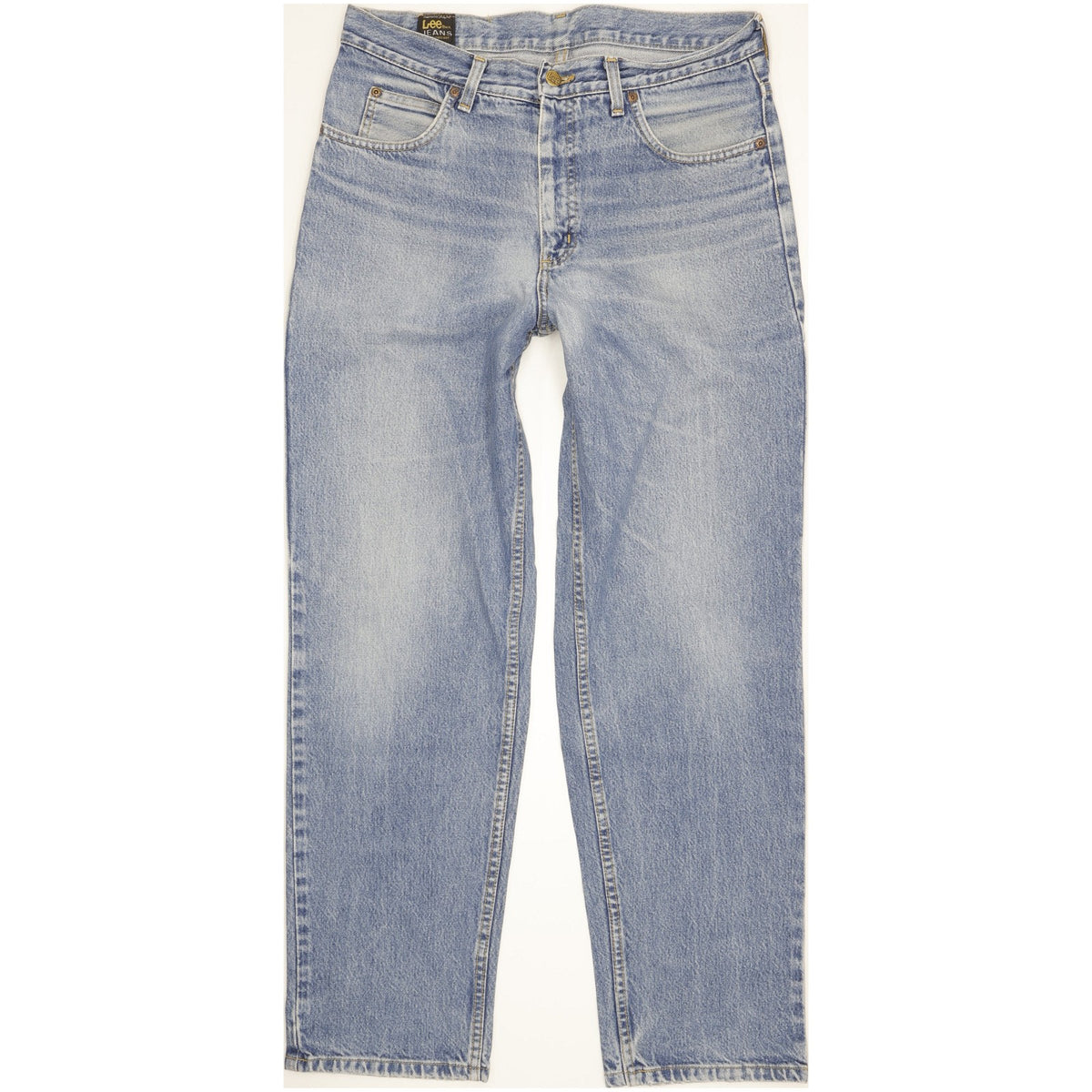 Lee Men Blue Straight Regular Jeans W32 L31