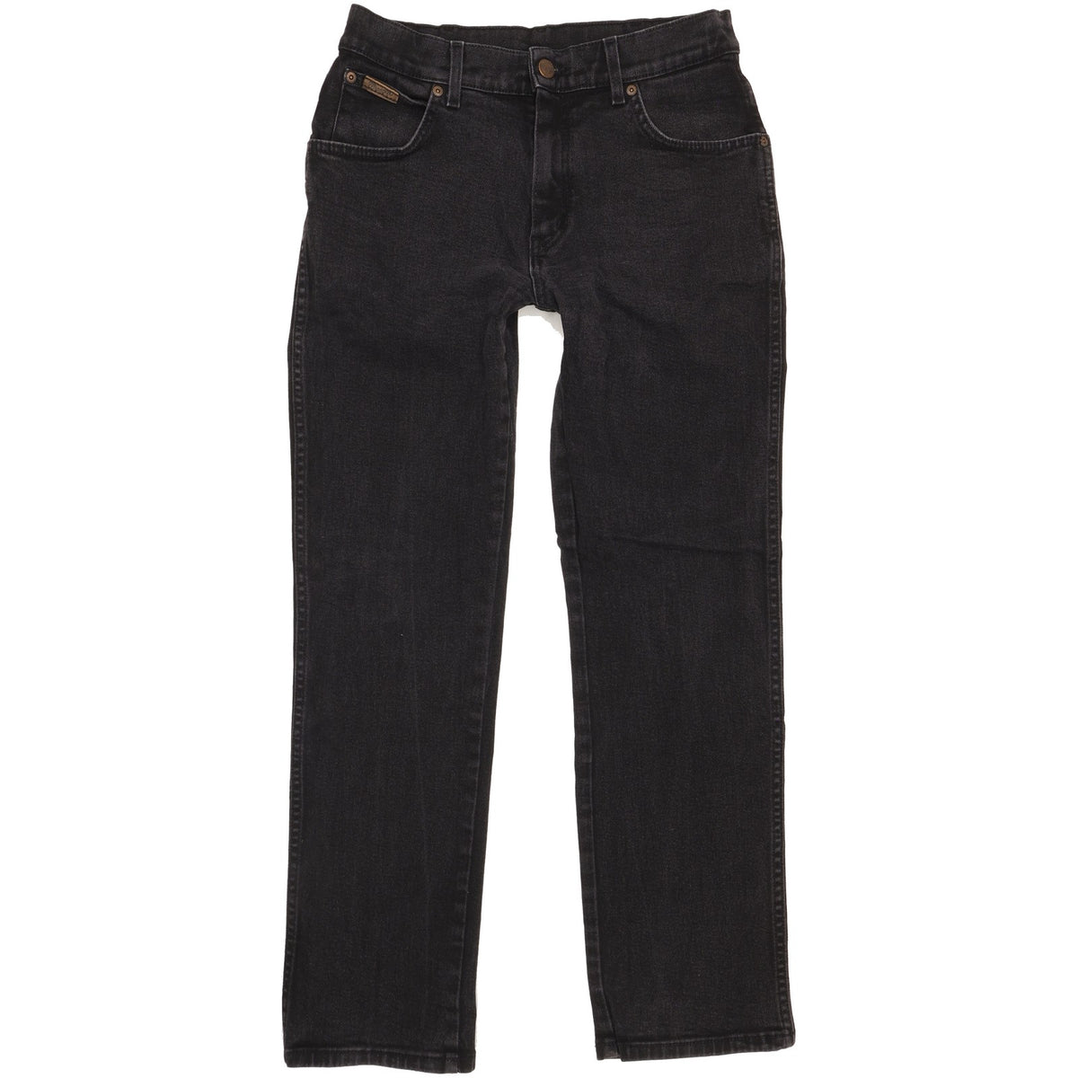 Wrangler Texas Men Black Straight Regular Stretch Jeans W32 L30