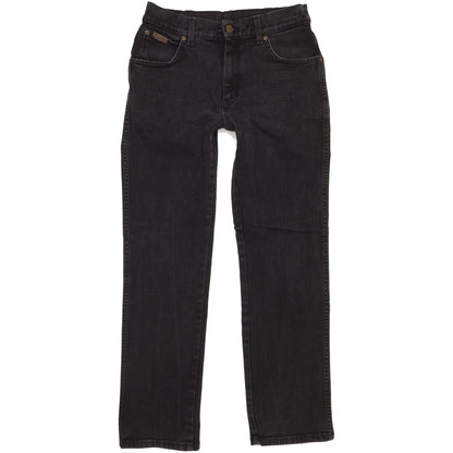 Wrangler Texas Men Black Straight Regular Stretch Jeans W32 L30