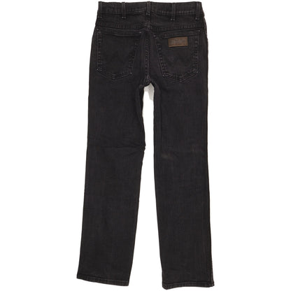 Wrangler Texas Men Black Straight Regular Stretch Jeans W32 L30