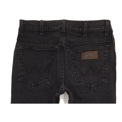 Wrangler Texas Men Black Straight Regular Stretch Jeans W32 L30