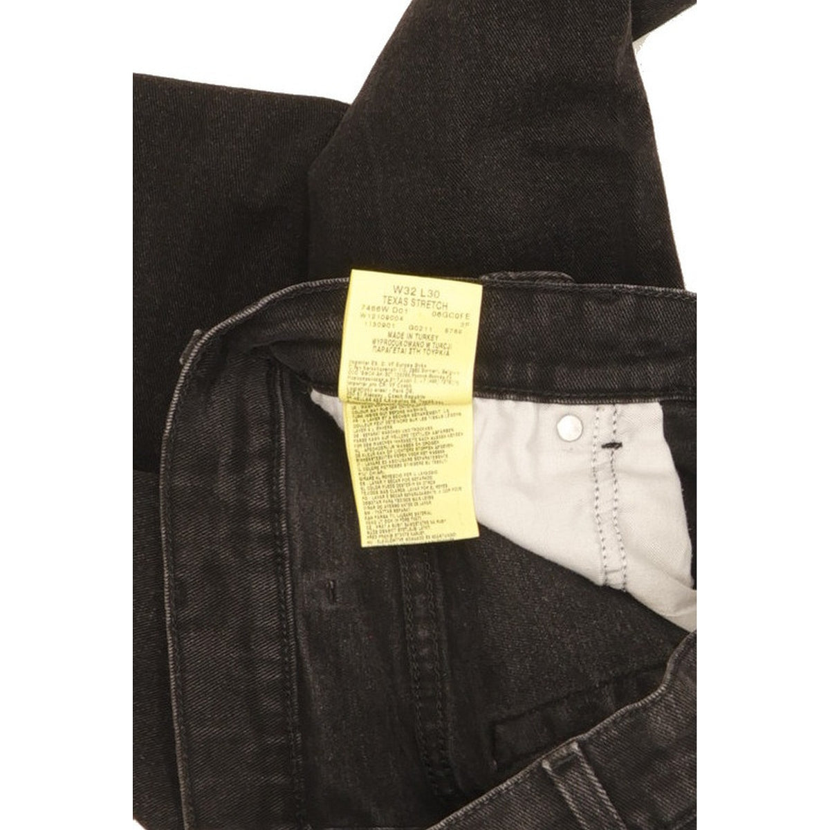 Wrangler Texas Men Black Straight Regular Stretch Jeans W32 L30
