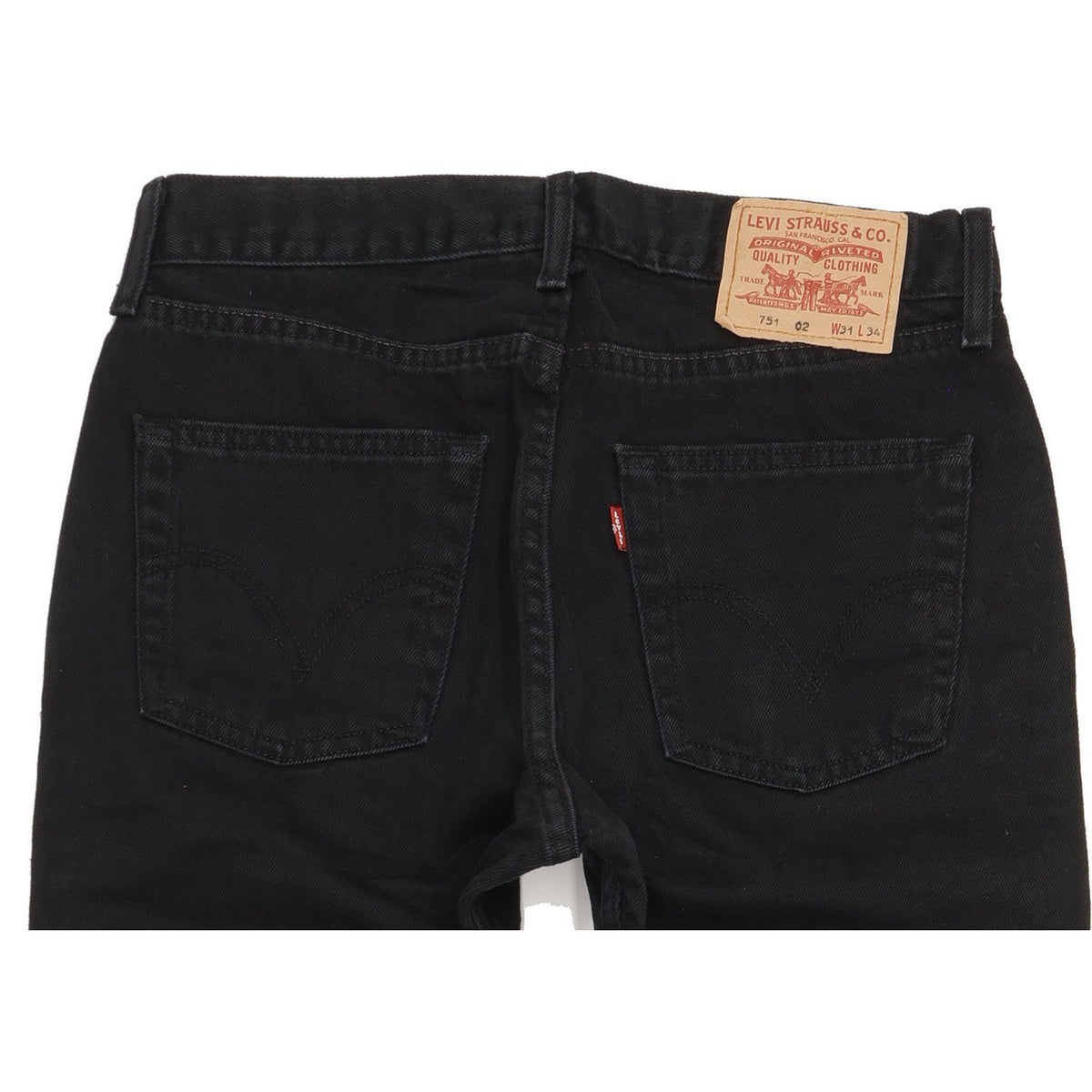 Levi's 751 Men Black Straight Regular Jeans W31 L30
