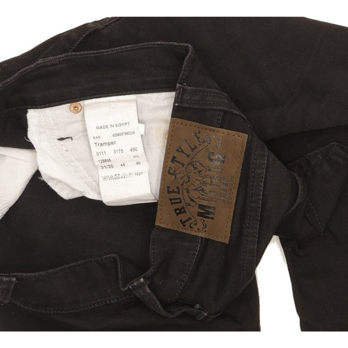 Mustang Tramper Men Black Straight Regular Stretch Jeans W31 L30