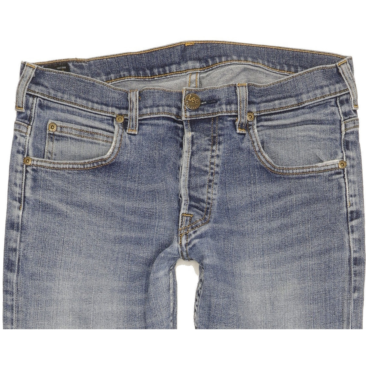 Lee Men Blue Straight Slim Jeans W30 L30