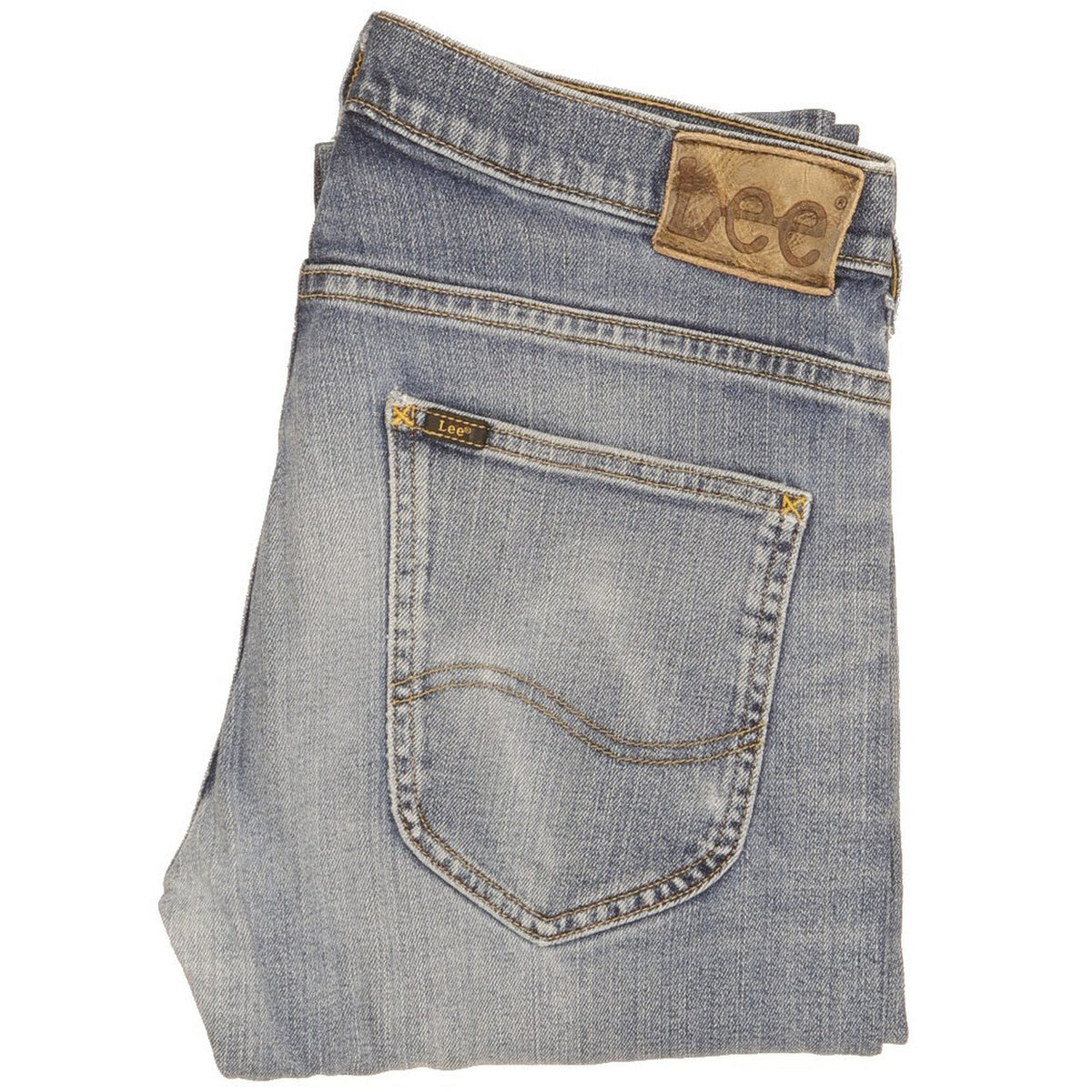Lee Men Blue Straight Slim Jeans W30 L30