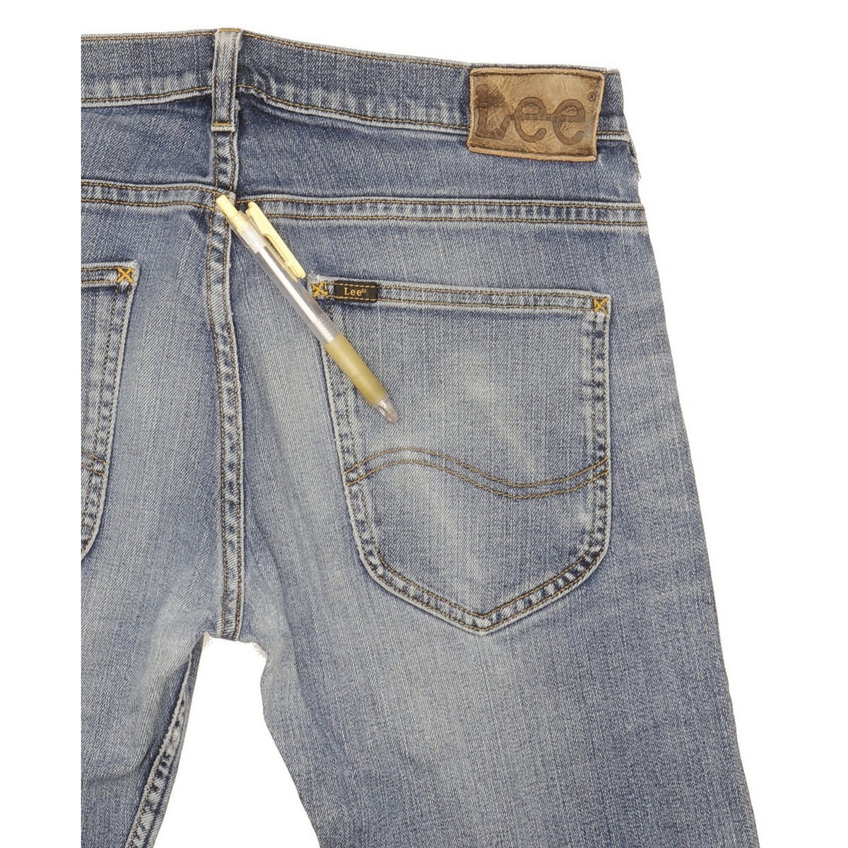Lee Men Blue Straight Slim Jeans W30 L30
