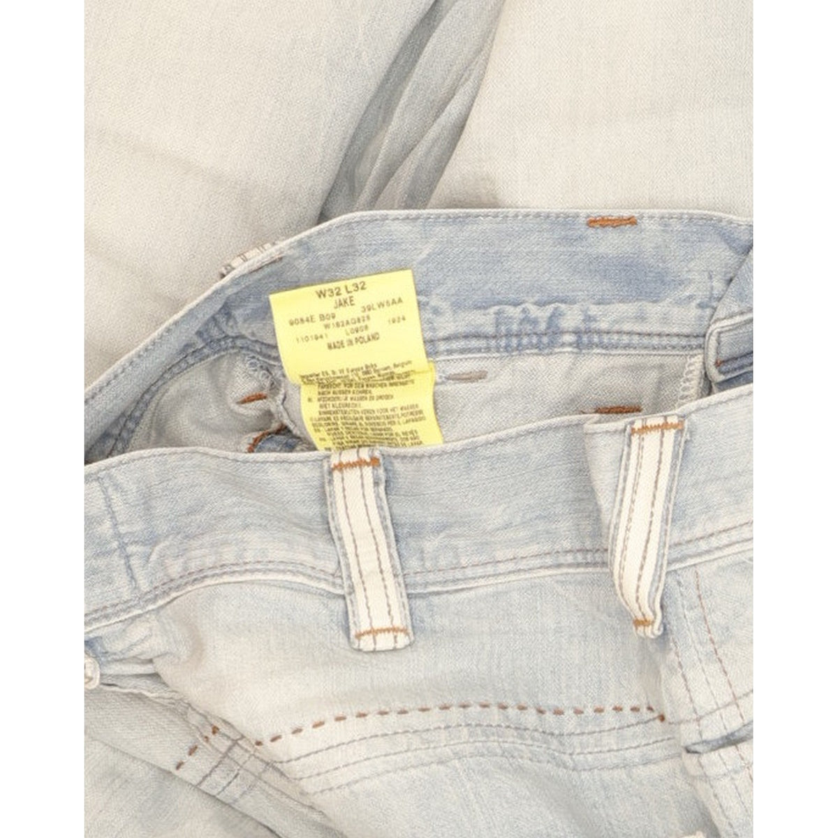 Wrangler Jake Men Blue Straight Regular Jeans W32 L32