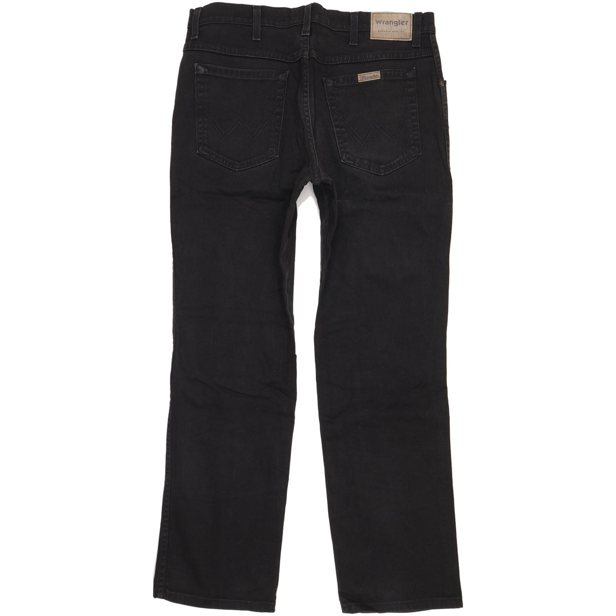 Wrangler Durable Quality Men Black Straight Regular Jeans W36 L32