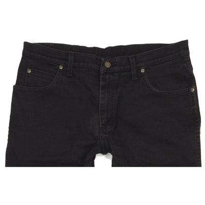 Wrangler Durable Quality Men Black Straight Regular Jeans W36 L32