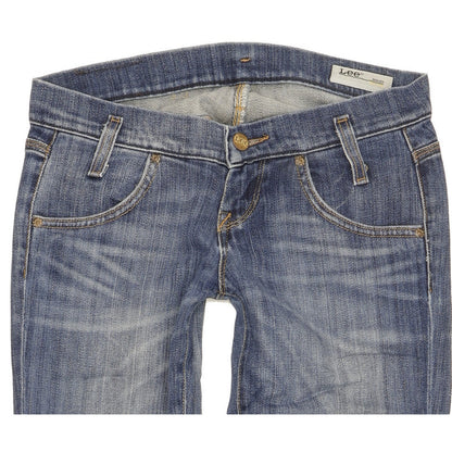 Lee Lynn Women Blue Straight Slim Stretch Jeans W25 L29