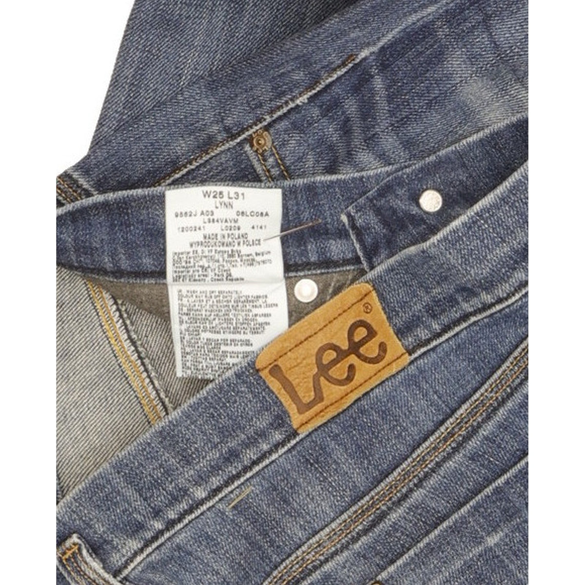Lee Lynn Women Blue Straight Slim Stretch Jeans W25 L29