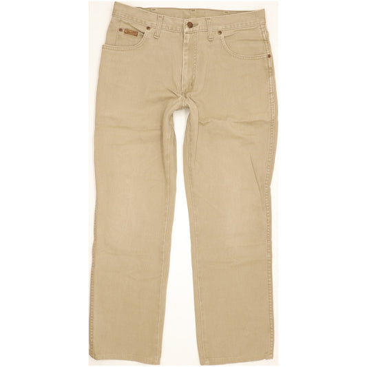 Wrangler Texas Men Beige Straight Regular Jeans W34 L29