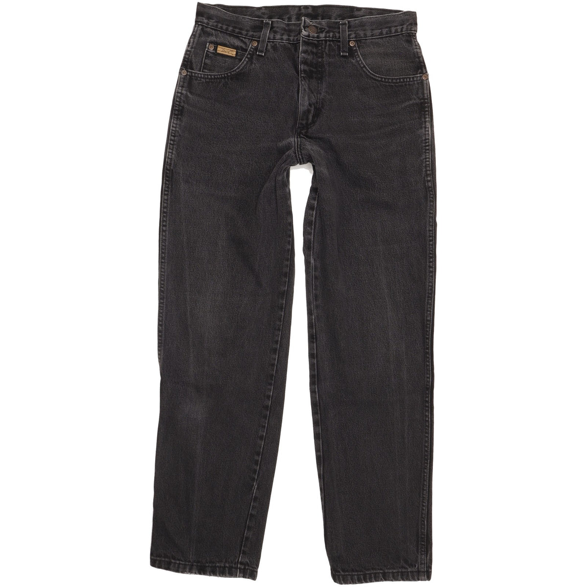 Wrangler Indiana Men Black Straight Regular Jeans W32 L31