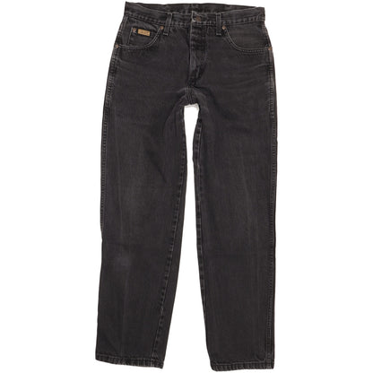 Wrangler Indiana Men Black Straight Regular Jeans W32 L31