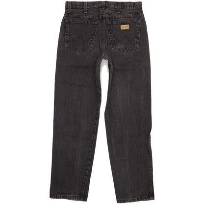 Wrangler Indiana Men Black Straight Regular Jeans W32 L31