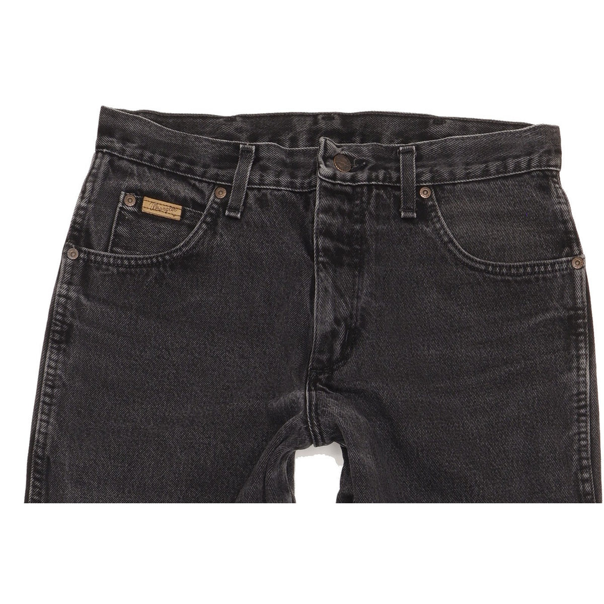 Wrangler Indiana Men Black Straight Regular Jeans W32 L31
