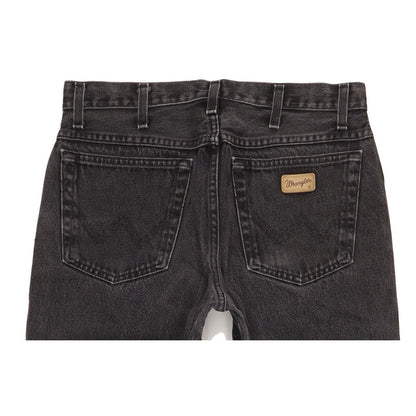 Wrangler Indiana Men Black Straight Regular Jeans W32 L31