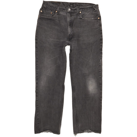 Levi's 505 Men Black Straight Regular Jeans W37 L28