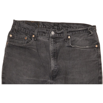 Levi's 505 Men Black Straight Regular Jeans W37 L28