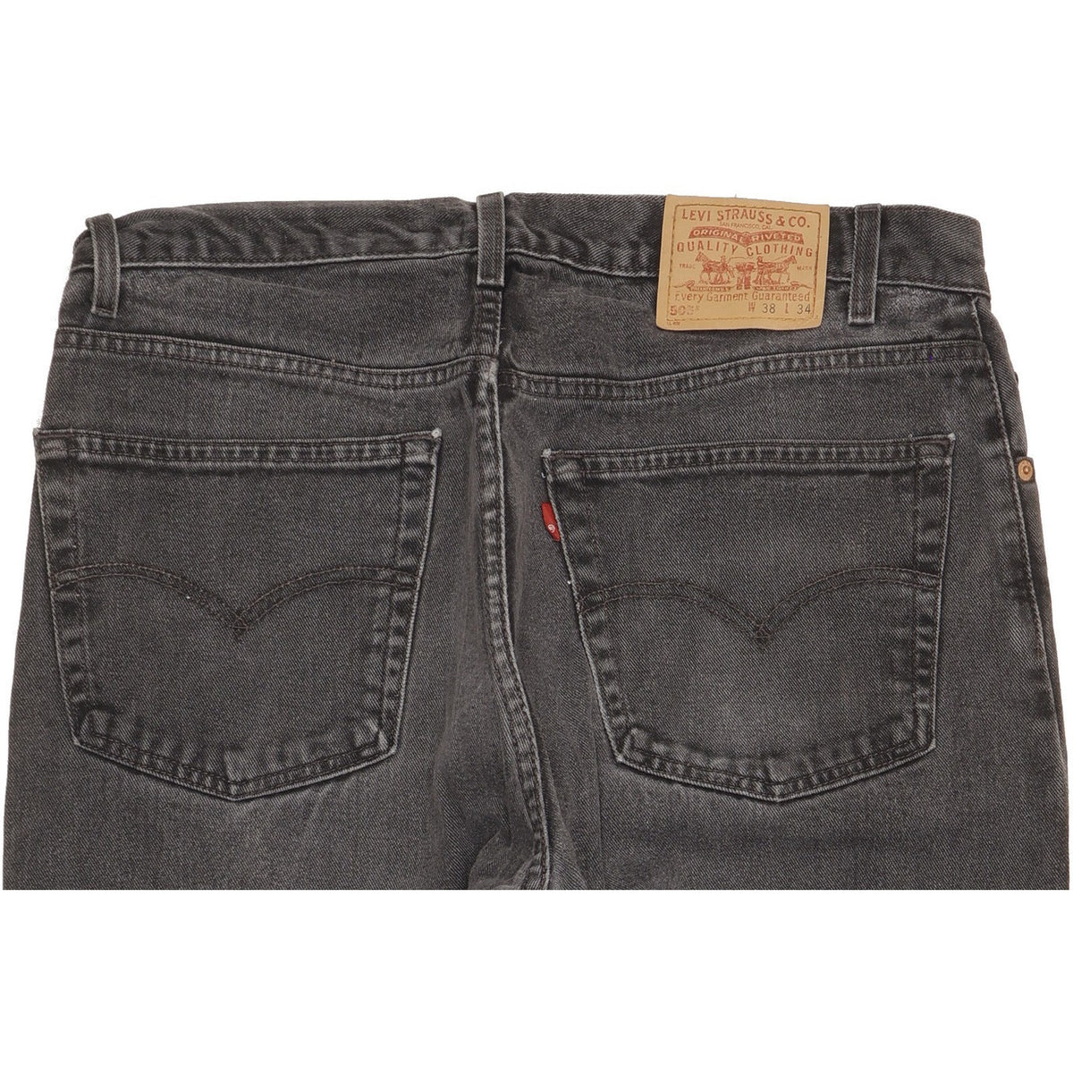 Levi's 505 Men Black Straight Regular Jeans W37 L28