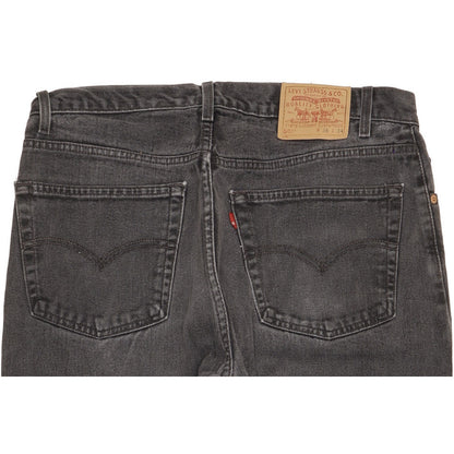 Levi's 505 Men Black Straight Regular Jeans W37 L28