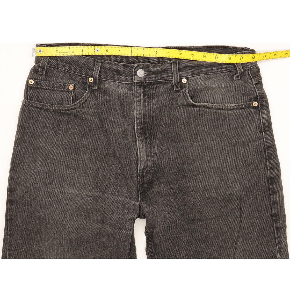 Levi's 505 Men Black Straight Regular Jeans W37 L28